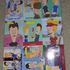 BEAVIS AND BUTTHEAD CARD SHEET